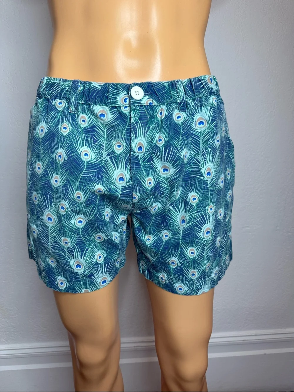 Chubbies The Peacockers Men's 5” Shorts Size Large Cotton Peacock USA Made - Picture 1 of 8